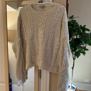 ASOS boxy cable knit sweater